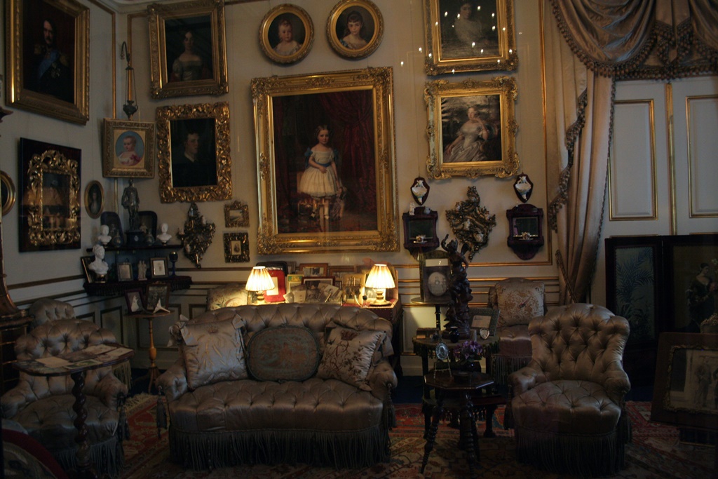 Sitting Room with Portraits